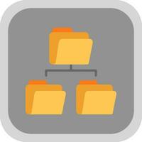 Folder Sharing Vector Icon Design