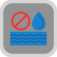 No Water Vector Icon Design