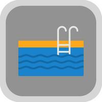 Swimming Pool Vector Icon Design