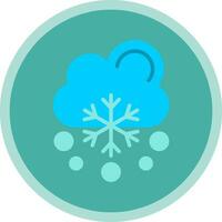 nieve cayendo vector icono diseño