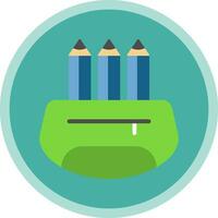 Pencil Case Vector Icon Design