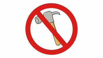 logo animation is prohibited from carrying a hammer video