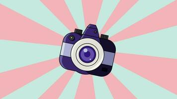 Camera animation with rotating background video