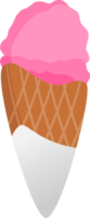 gelo creme cone. ilustração pró png