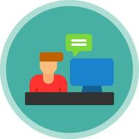 Blogger Vector Icon Design