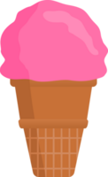 hielo crema cono. ilustración Pro png