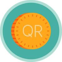 Qatari riyal Vector Icon Design
