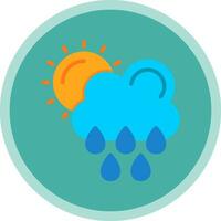 lluvioso día vector icono diseño