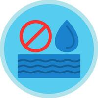 No Water Vector Icon Design