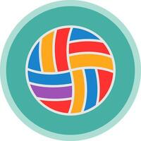 diseño de icono de vector de voleibol