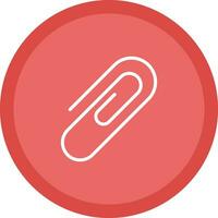 Paper Clip Vector Icon Design