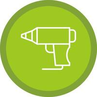 Hot Glue Gun Vector Icon Design