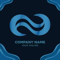 Vector Gradient Wave Logo Design for Company