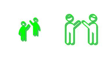 Waing to people Vector Icon