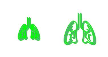 icono de vector de pulmones