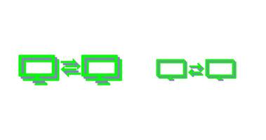 Unique Sharing Systems Vector Icon