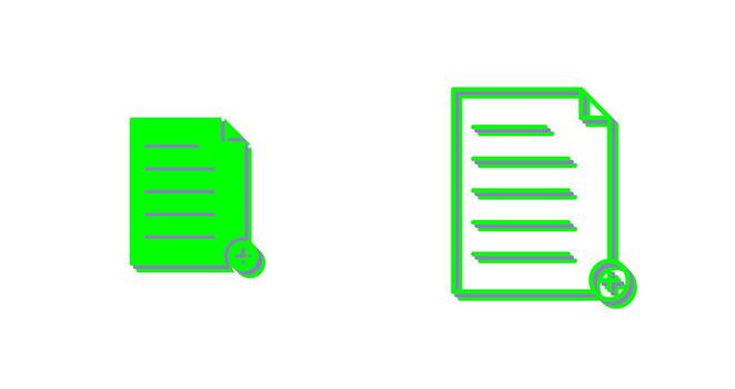 Unique Add File Vector Icon