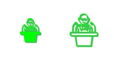 Unique Lecture Vector Icon