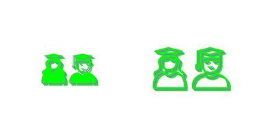 Unique Graduates Vector Icon