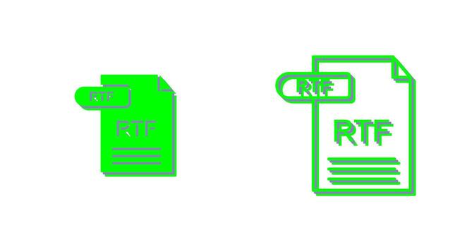 RTF Vector Icon