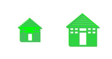 Wood Cabin Vector Icon