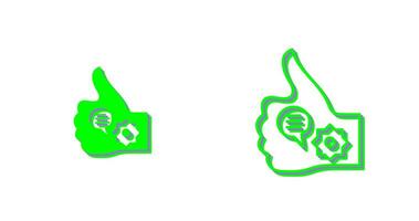 Unique Like Marketing Vector Icon