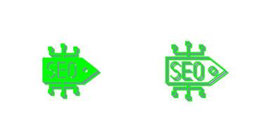 icono de vector de etiqueta seo