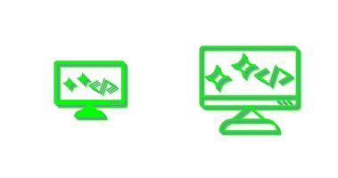 Unique Clean Code Vector Icon