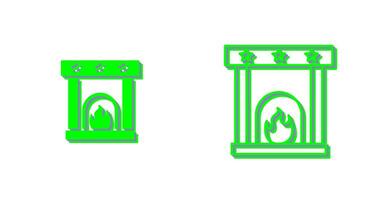 Fireplace Vector Icon