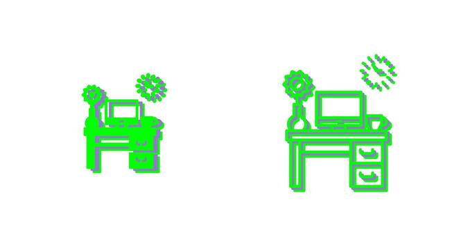 Work Table Vector Icon