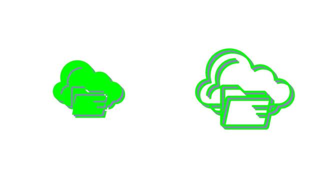 icono de vector de carpeta