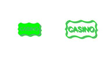 Casino Sign Vector Icon