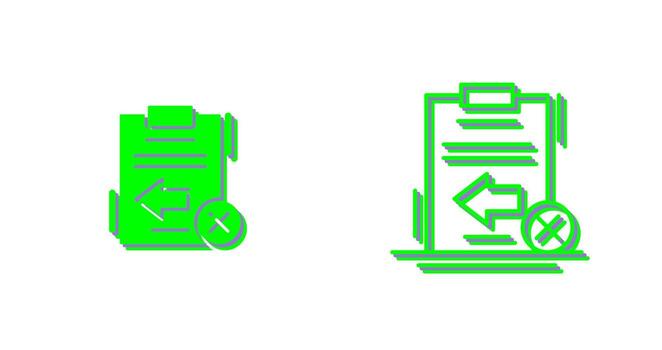 Return Failed Vector Icon