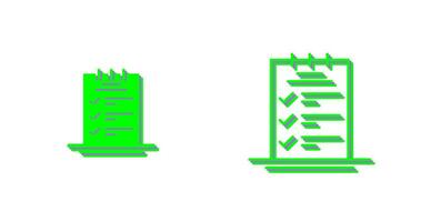 icono de vector de lista de verificación de reserva