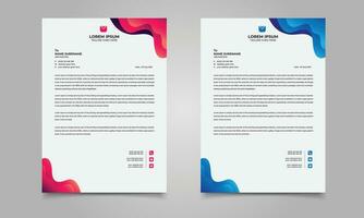 Modern Corporate Letterhead design template vector