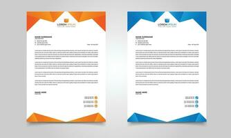 Modern Corporate Letterhead design template vector