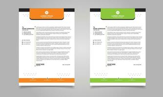 Modern Corporate Letterhead design template vector