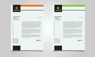 Modern Corporate Letterhead design template vector