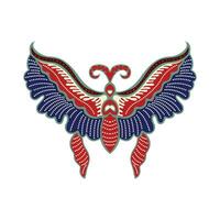 Javanese butterfly icon vector image illustration
