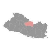 Cabanas department map, administrative division of El Salvador. vector