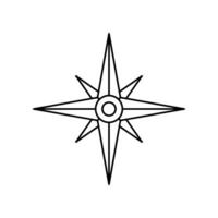Compass wind rose icon. Nautical direction and navigation for geography exploration. Vector illustration design.