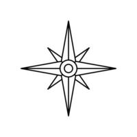 Compass wind rose icon. Nautical direction and navigation for geography exploration. Vector illustration design.