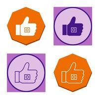 Unique Like Marketing Vector Icon