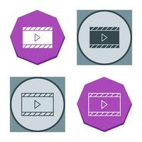 Unique Video and Animation Vector Icon