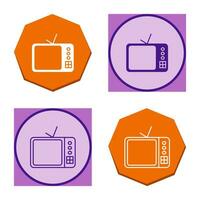 icono de vector de televisor