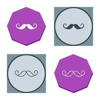 icono de vector de bigote