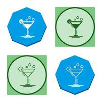 icono de vector de coctel