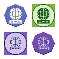 Unique World Wide Web Vector Icon