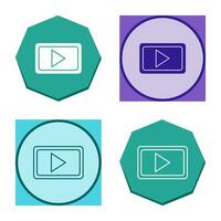 Unique Video Communication Vector Icon