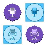 Desk Chair Vector Icon